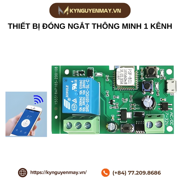 Thiết bị đóng ngắt thông minh 1 kênh
