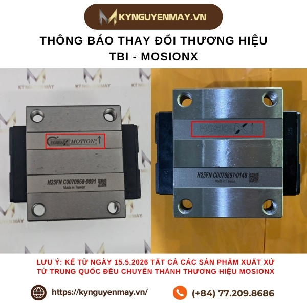 Con trượt vuông TBI TRH25FN (H25FN) | MOSIONX TRH25FN (H25FN)