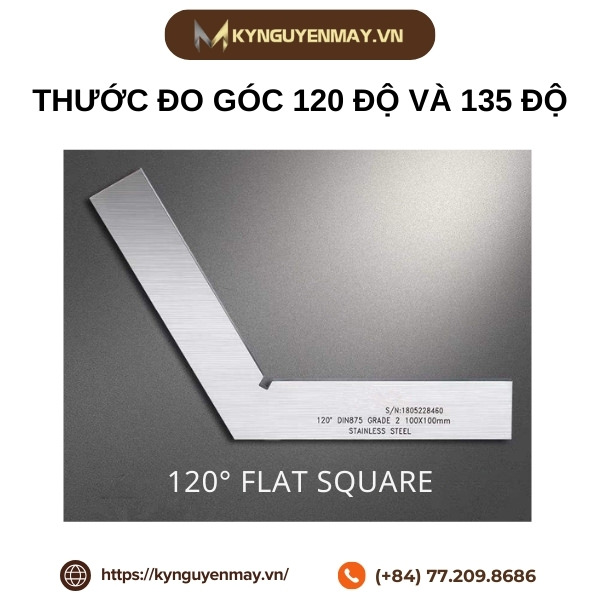 Thước đo góc 120 độ và 135 độ