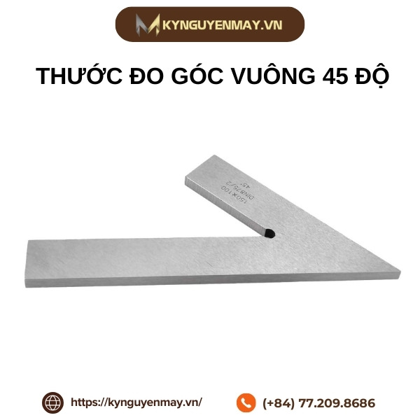 Thước đo góc vuông 45 độ