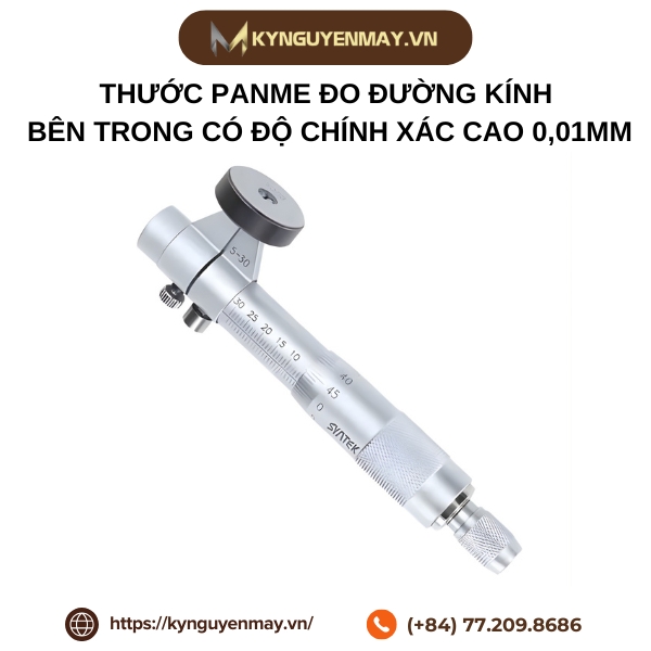 Thước panme đo đường kính bên trong có độ chính xác cao 0,01mm đo lường bên trong 2 điểm