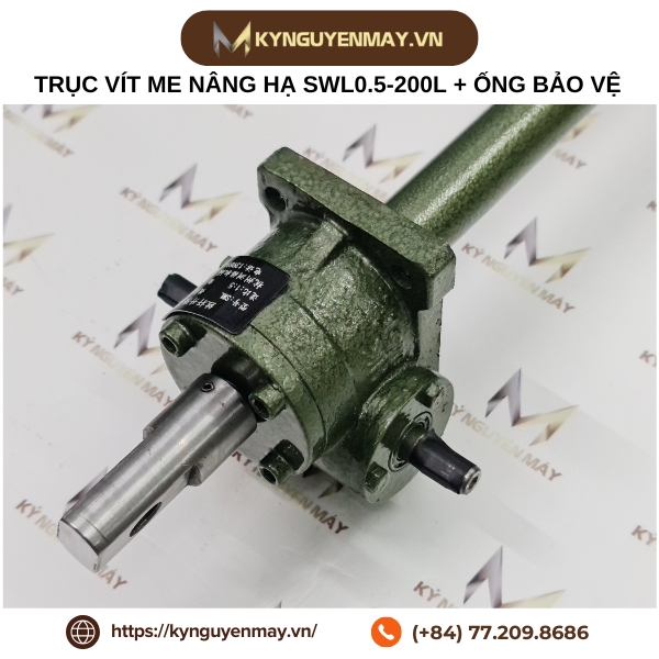 Trục vít me nâng hạ TWS (SWL) - trục vít bánh vít (Tay quay, động cơ)
