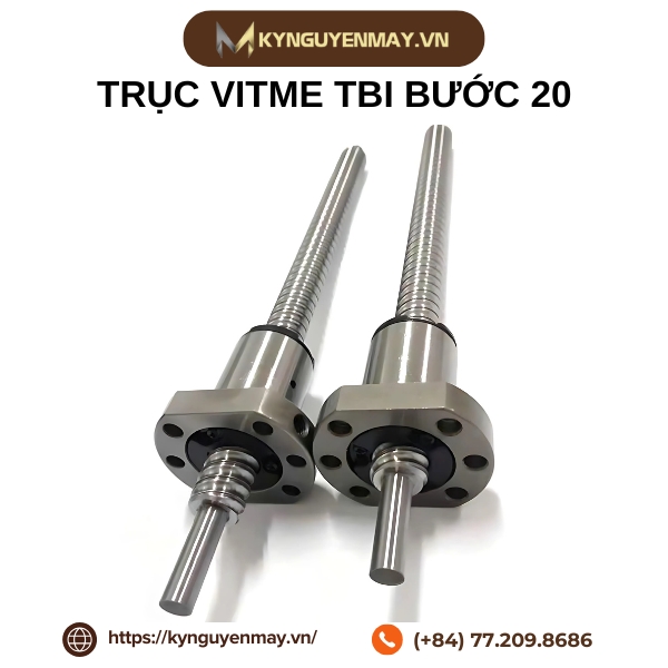 Trục vitme TBI bước 20 | SFU1620, SFU2020, SFU5020, SFU6320, SFU8020, SFU10020