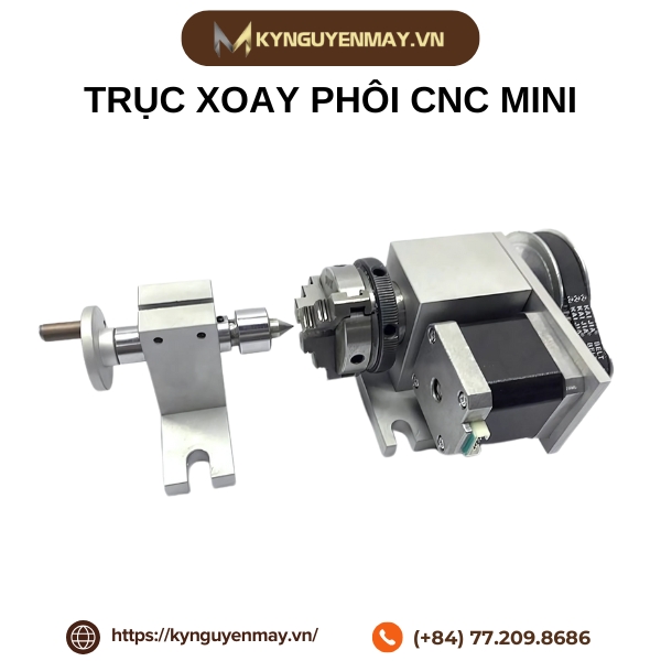 Trục xoay phôi CNC mini