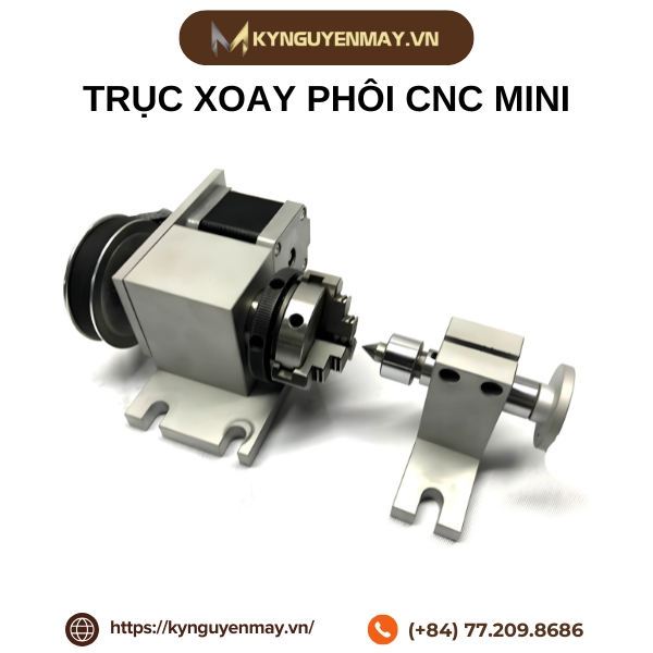 Trục xoay phôi CNC mini