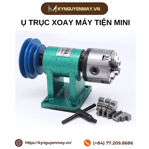 Ụ trục xoay máy tiện mini