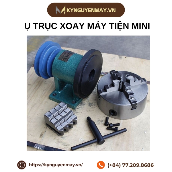 Ụ trục xoay máy tiện mini