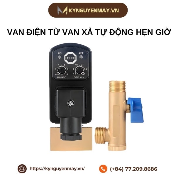 Van điện từ van xả tự động hẹn giờ