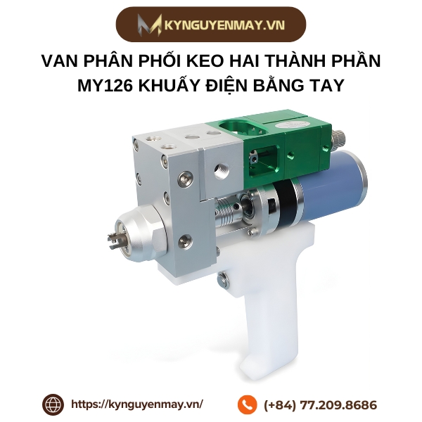 Van phân phối keo hai thành phần MY126 khuấy điện bằng tay