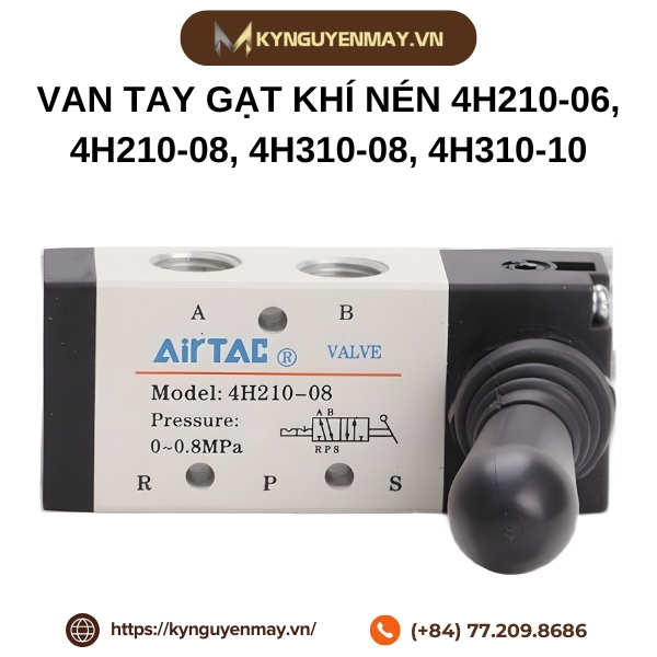 Van tay gạt khí nén 4H210-06, 4H210-08, 4H310-08, 4H310-10