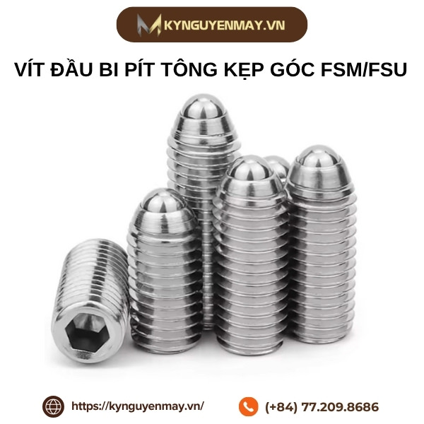 Vít đầu bi pít tông kẹp góc FSM/FSU