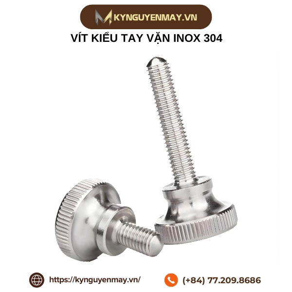 Vít kiểu tay vặn inox 304