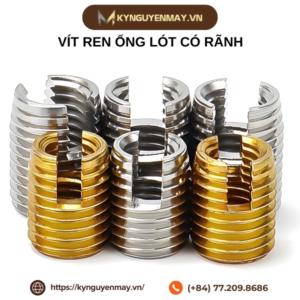Vít ren ống lót có rãnh