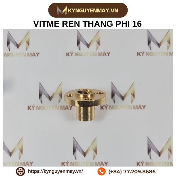 Trục vitme máy CNC ren thang công nghiệp phi 16 - 20 - 30mm