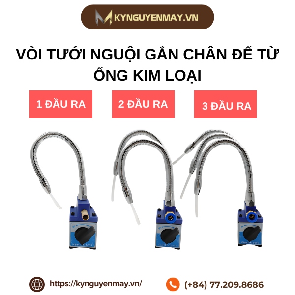 Vòi tưới nguội gắn chân đế từ