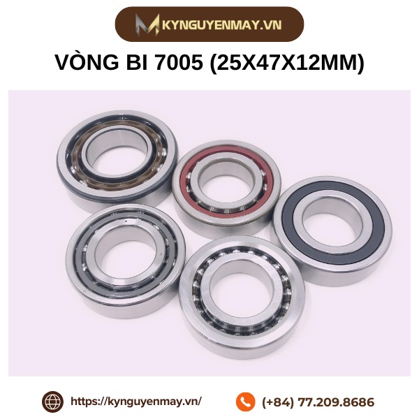 Vòng bi 7005 (25x47x12mm)
