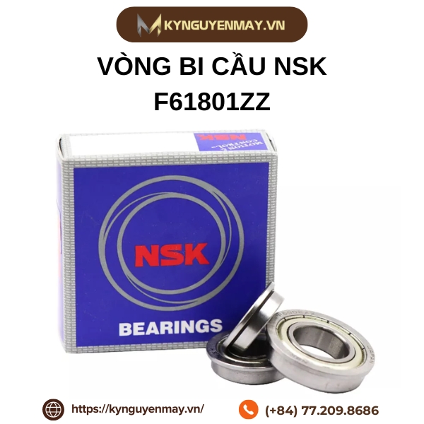 Vòng bi cầu NSK F61801ZZ (6801)