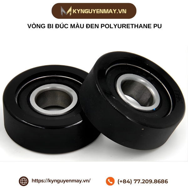 Vòng bi đúc màu đen polyurethane PU