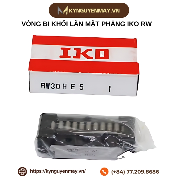 Con trượt vòng bi khối lăn mặt phẳng IKO RW