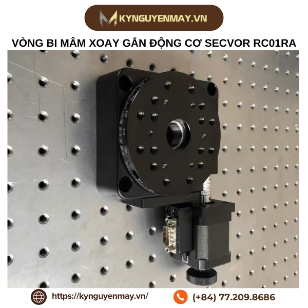 Vòng bi mâm xoay gắn động cơ secvor RC01RA