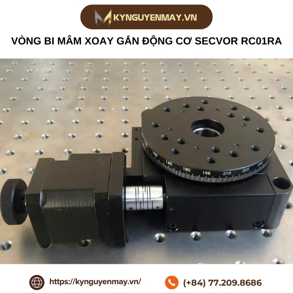 Vòng bi mâm xoay gắn động cơ secvor RC01RA