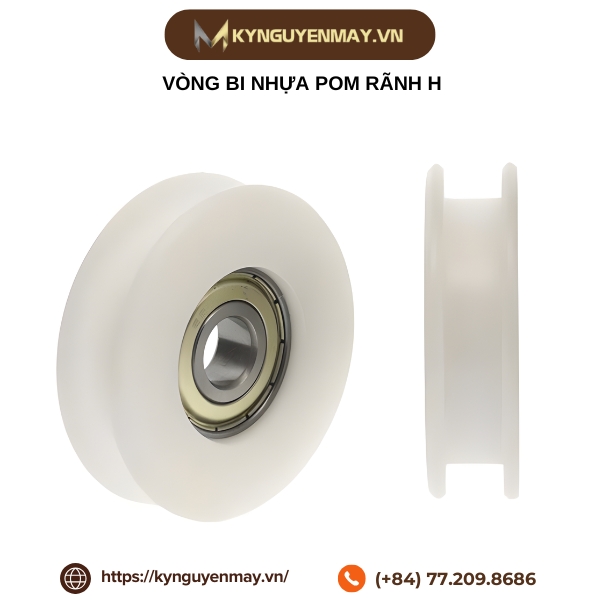 Vòng bi nhựa POM rãnh H