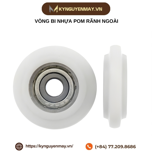 Vòng bi nhựa POM rãnh ngoài