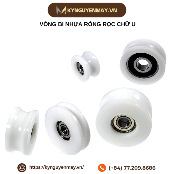 Vòng bi nhựa ròng rọc chữ U
