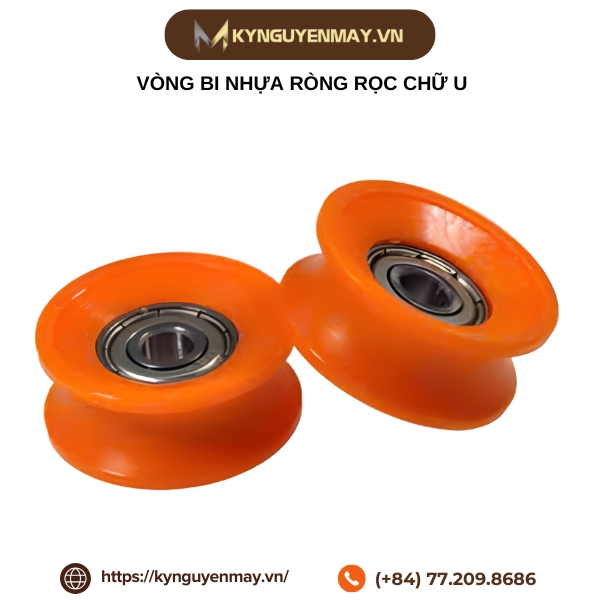 Vòng bi nhựa ròng rọc chữ U