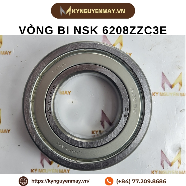 Vòng bi cầu NSK 6208ZZC3E
