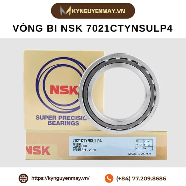 Vòng bi NSK 7021CTYNSULP4 ( Angular Contact Ball Bearing 105x160x26mm)