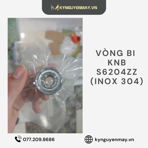 Vòng bi KNB S6204ZZ INOX 304