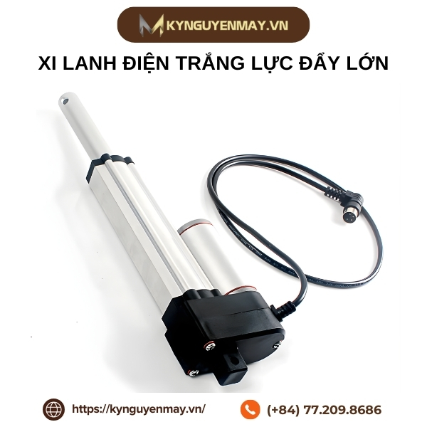 Xi lanh điện trắng lực đẩy lớn