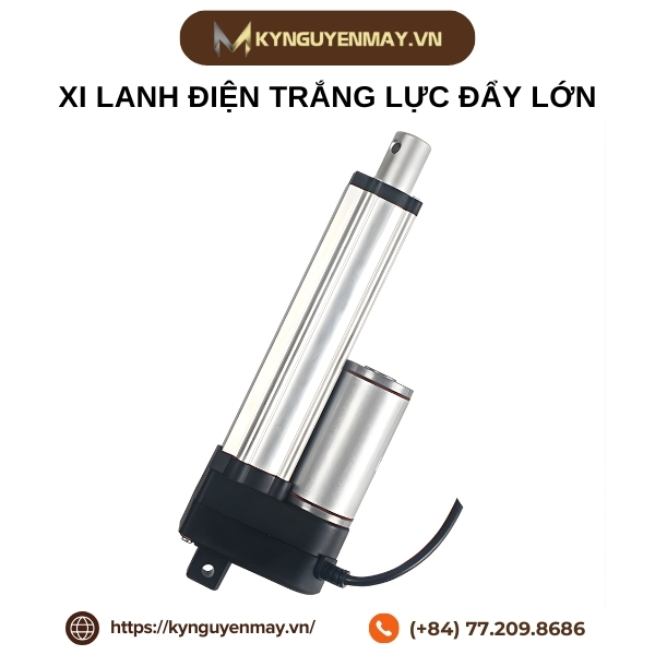 Xi lanh điện trắng lực đẩy lớn