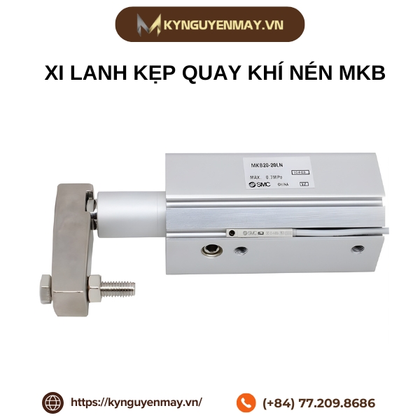 Xi lanh kẹp quay khí nén MKB