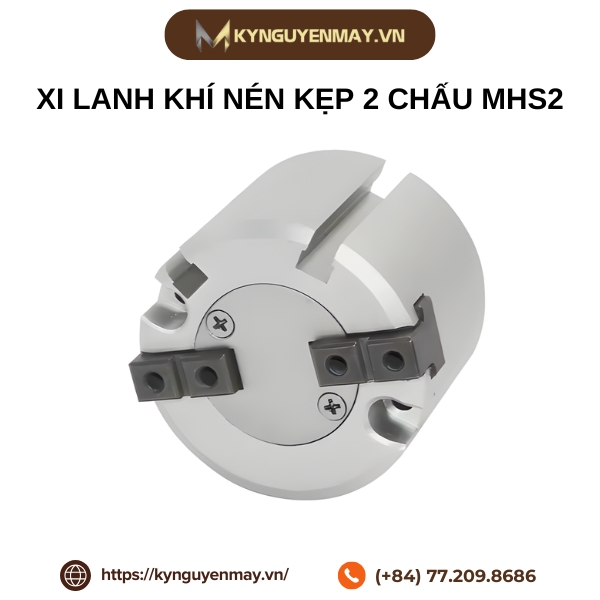 Xi lanh khí nén kẹp 2 chấu MHS2 16D, 20D, 25D, 32D, 40D, 50D, 63D