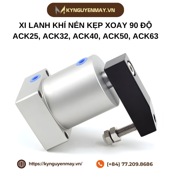 Xi lanh khí nén kẹp xoay 90 Độ ACK25, ACK32, ACK40, ACK50, ACK63