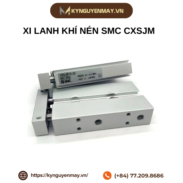 Xi lanh khí nén SMC CXSJM6, 10, 15, 20, 25, 32