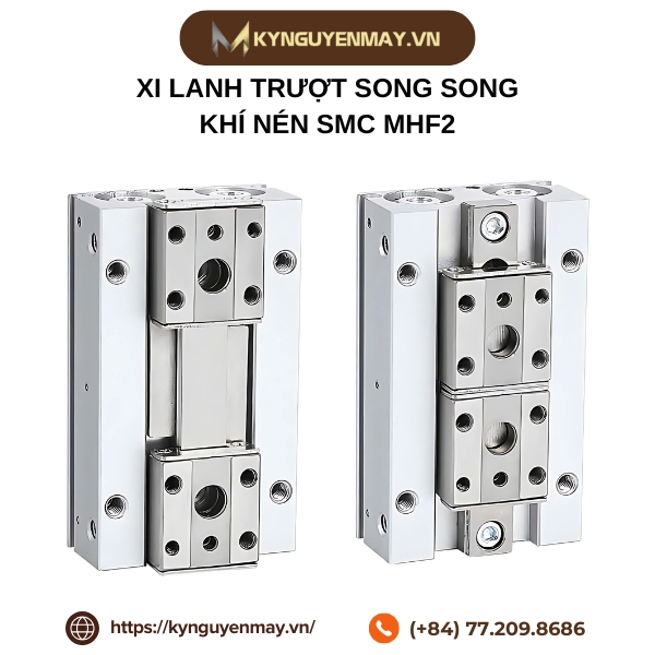 Xi lanh trượt song song khí nén SMC MHF2