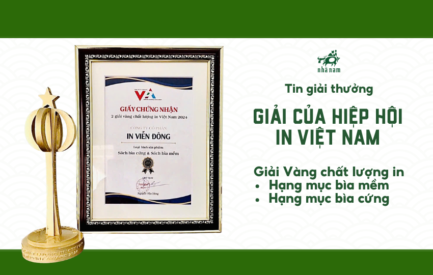 Tin giải thưởng: Giải vàng chất lượng in ấn từ Hiệp hội In Việt Nam