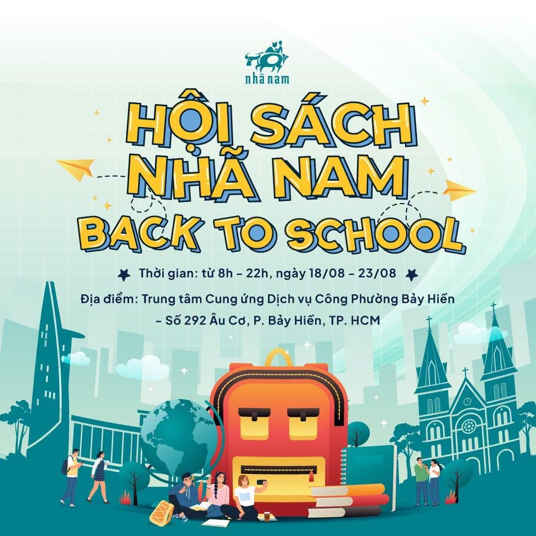 Hội sách Nhã Nam Back To School 2026 tại Bảy Hiền