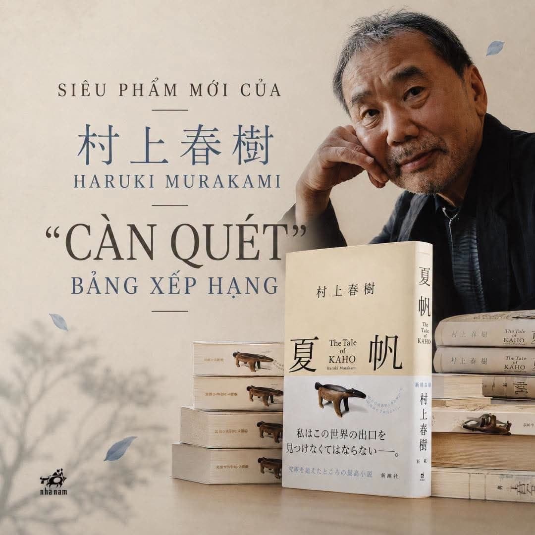 SIÊU PHẨM MỚI CỦA HARUKI MURAKAMI CÀN QUÉT BẢNG XẾP HẠNG: bán hơn 100.000 bản, tái bản thần tốc chỉ sau 4 ngày!