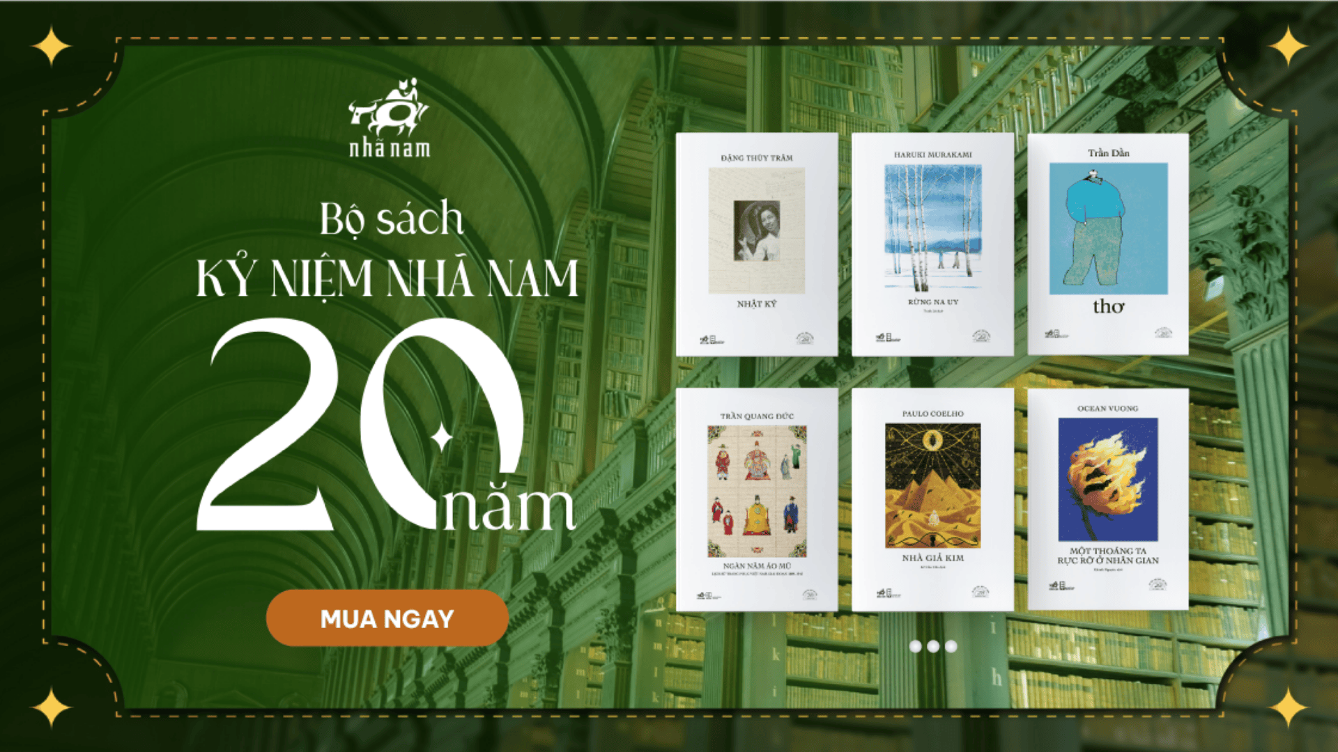 THÔNG BÁO BỘ SÁCH KỶ NIỆM NHÃ NAM 20 NĂM