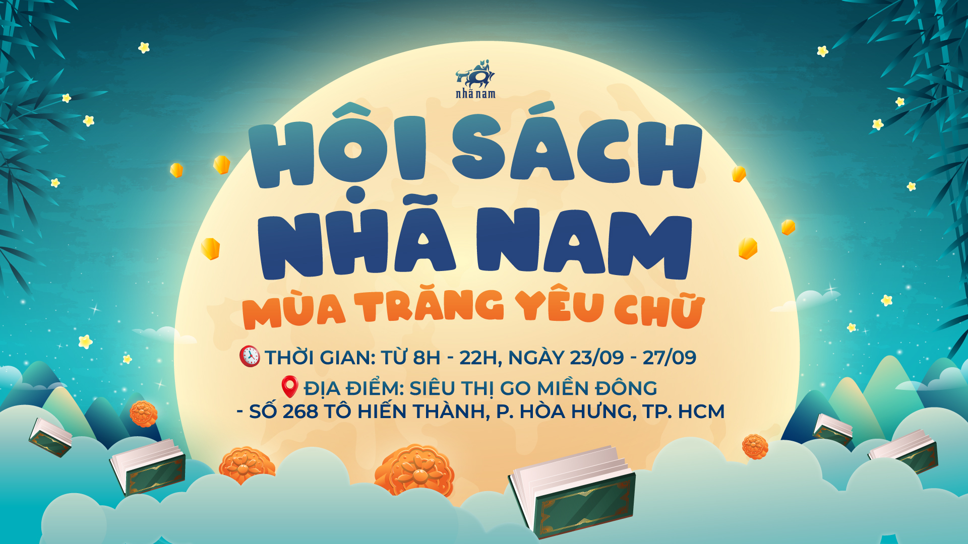 MÙA TRĂNG YÊU CHỮ - HỘI SÁCH NHÃ NAM TẠI TP. HCM