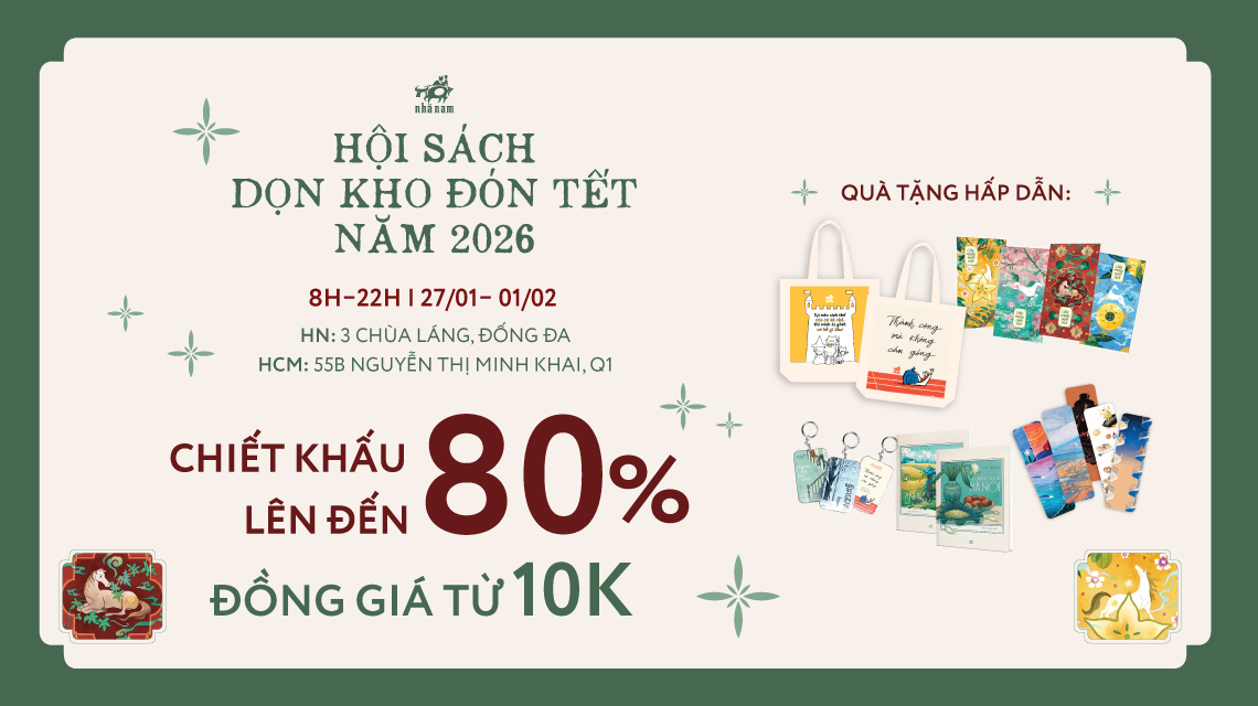 🏮 HỘI SÁCH DỌN KHO ĐÓN TẾT 2026 – ĐỢI BẠN GHÉ CHƠI! 🏮