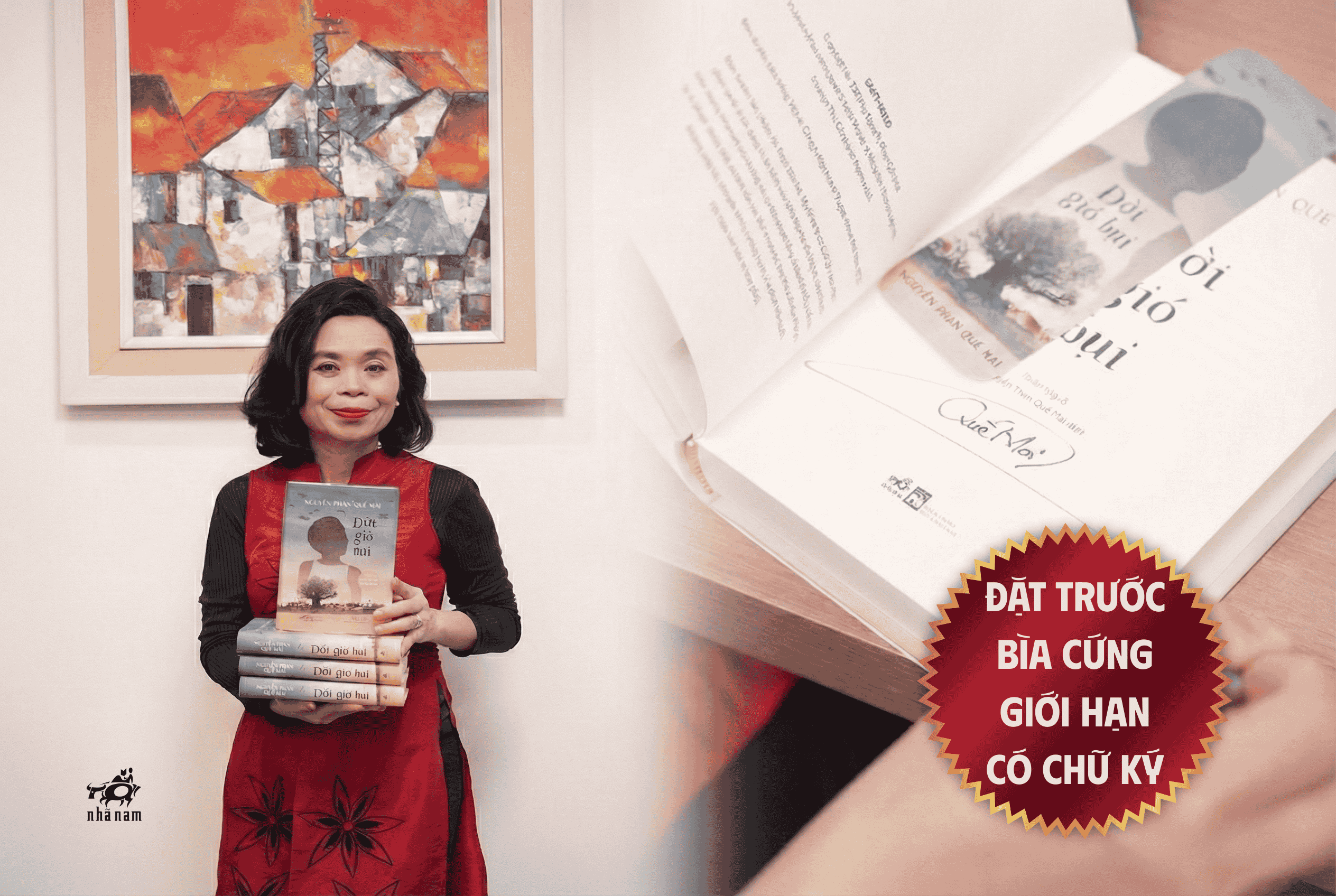 THÔNG BÁO ĐẶT TRƯỚC BẢN BÌA CỨNG GIỚI HẠN CÓ CHỮ KÝ TÁC GIẢ ĐỜI GIÓ BỤI