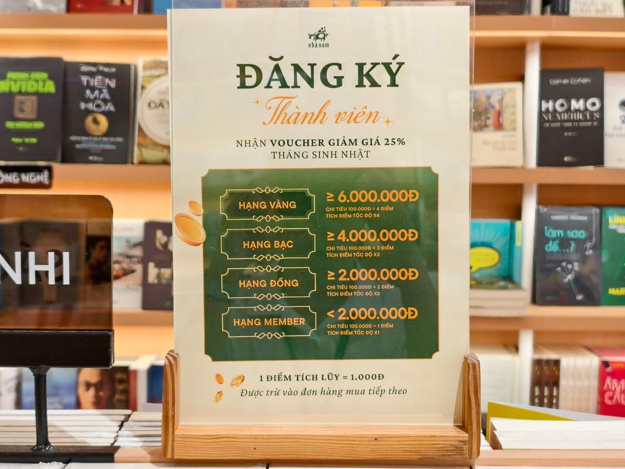 Đăng ký thành viên Nhã Nam: Mua càng nhiều, ưu đãi càng lớn