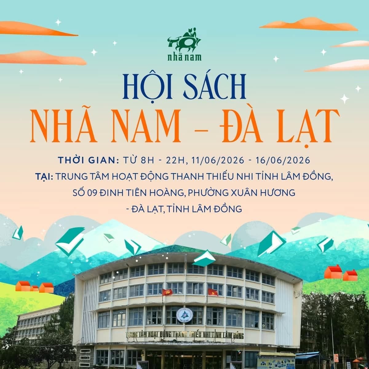 HỘI SÁCH NHÃ NAM TẠI ĐÀ LẠT: HÀNG NGÀN ĐẦU SÁCH VÀ ƯU ĐÃI TỚI 70%