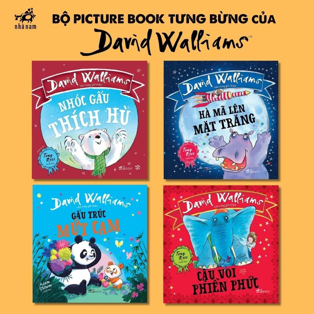 Bộ picture book tưng bừng của David Walliams: món quà đầy ắp bất ngờ dành cho độc giả mầm non và tiểu học