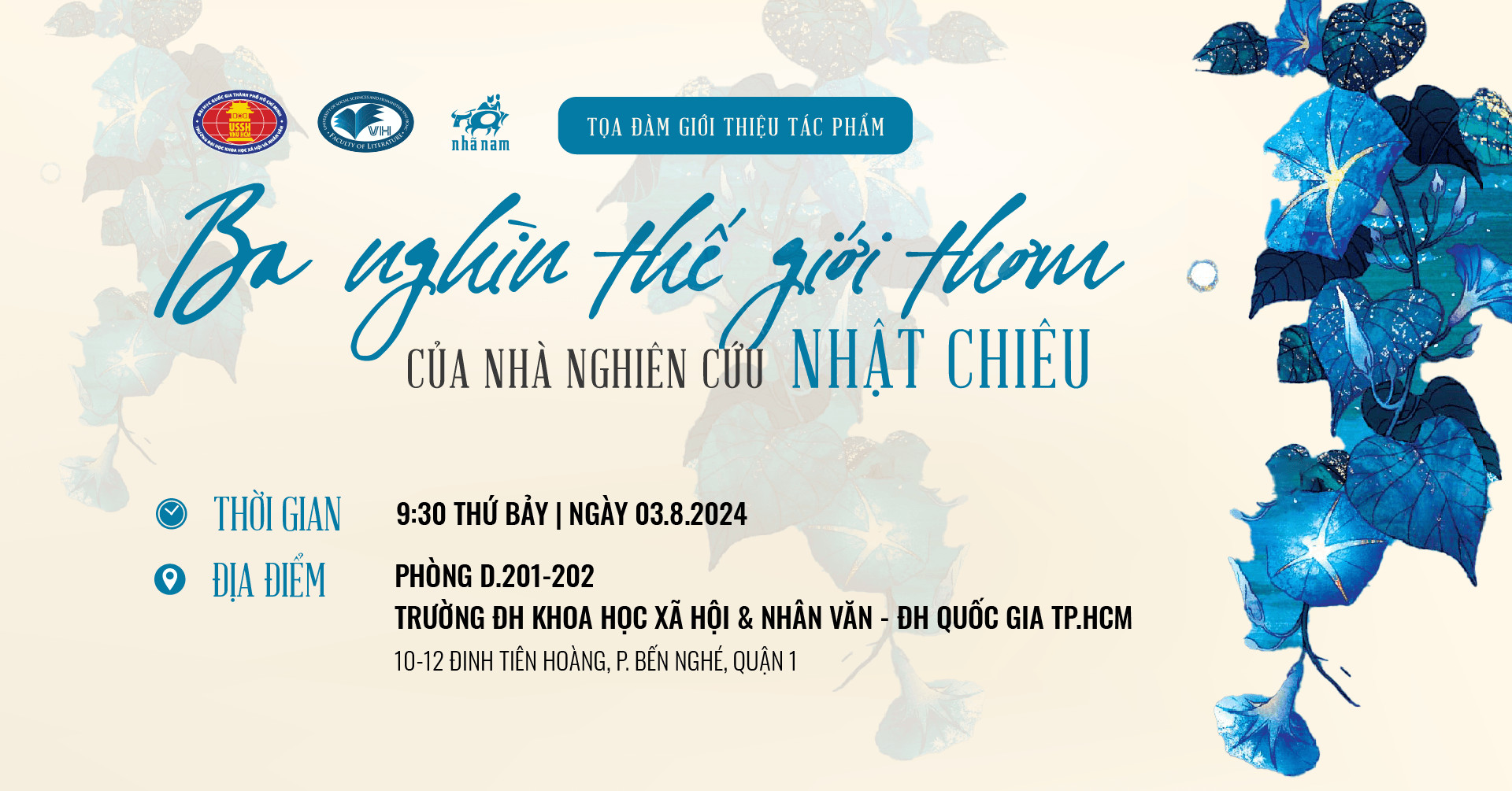 Toạ đàm ra mắt cuốn sách Ba nghìn thế giới thơm của nhà nghiên cứu Nhật Chiêu
